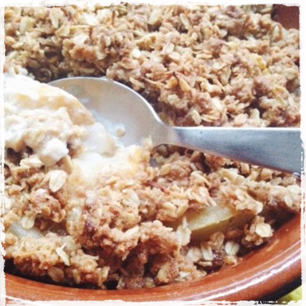 Pear And Feijoa Crumble