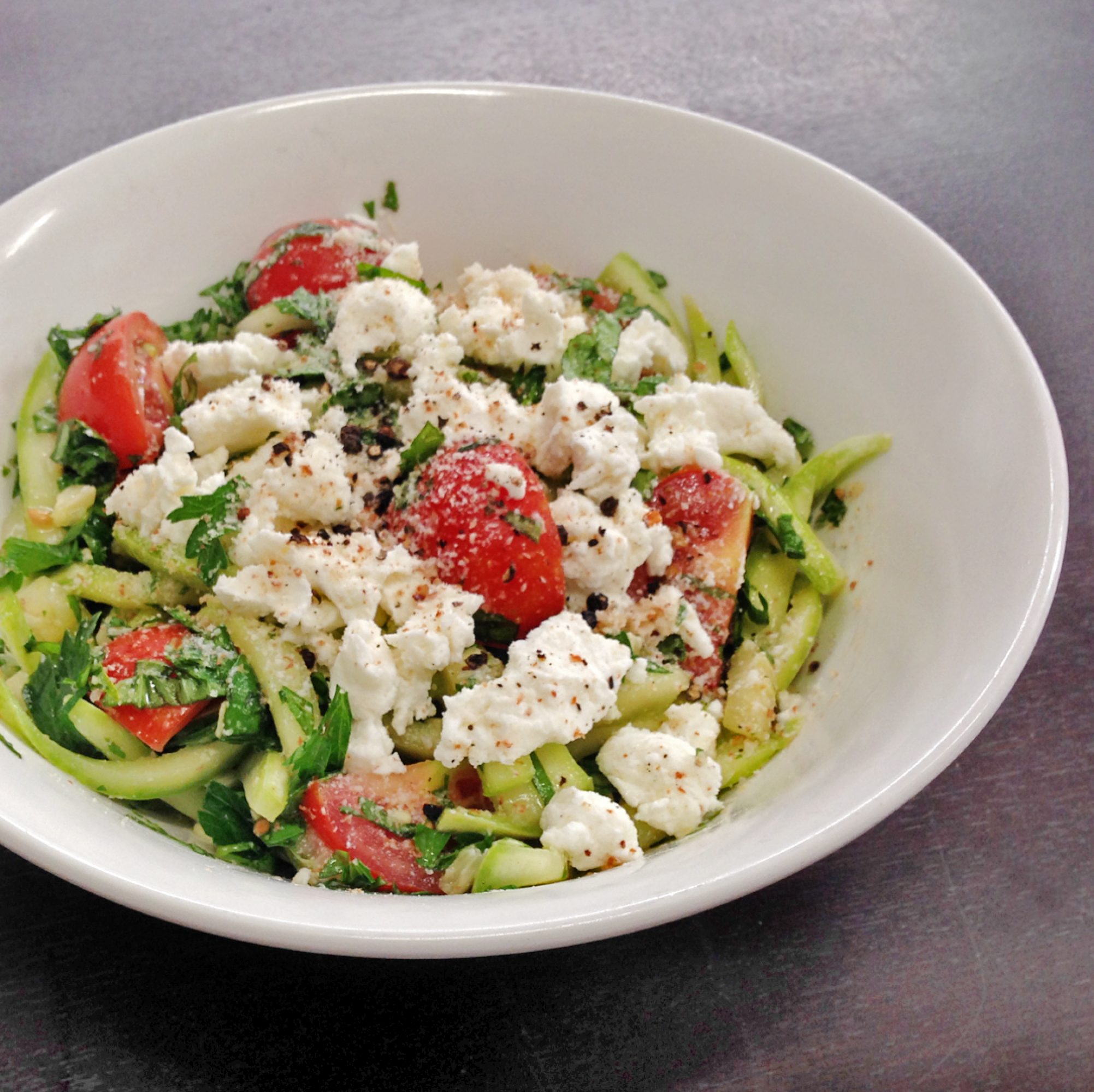 Raw Zucchini Salad