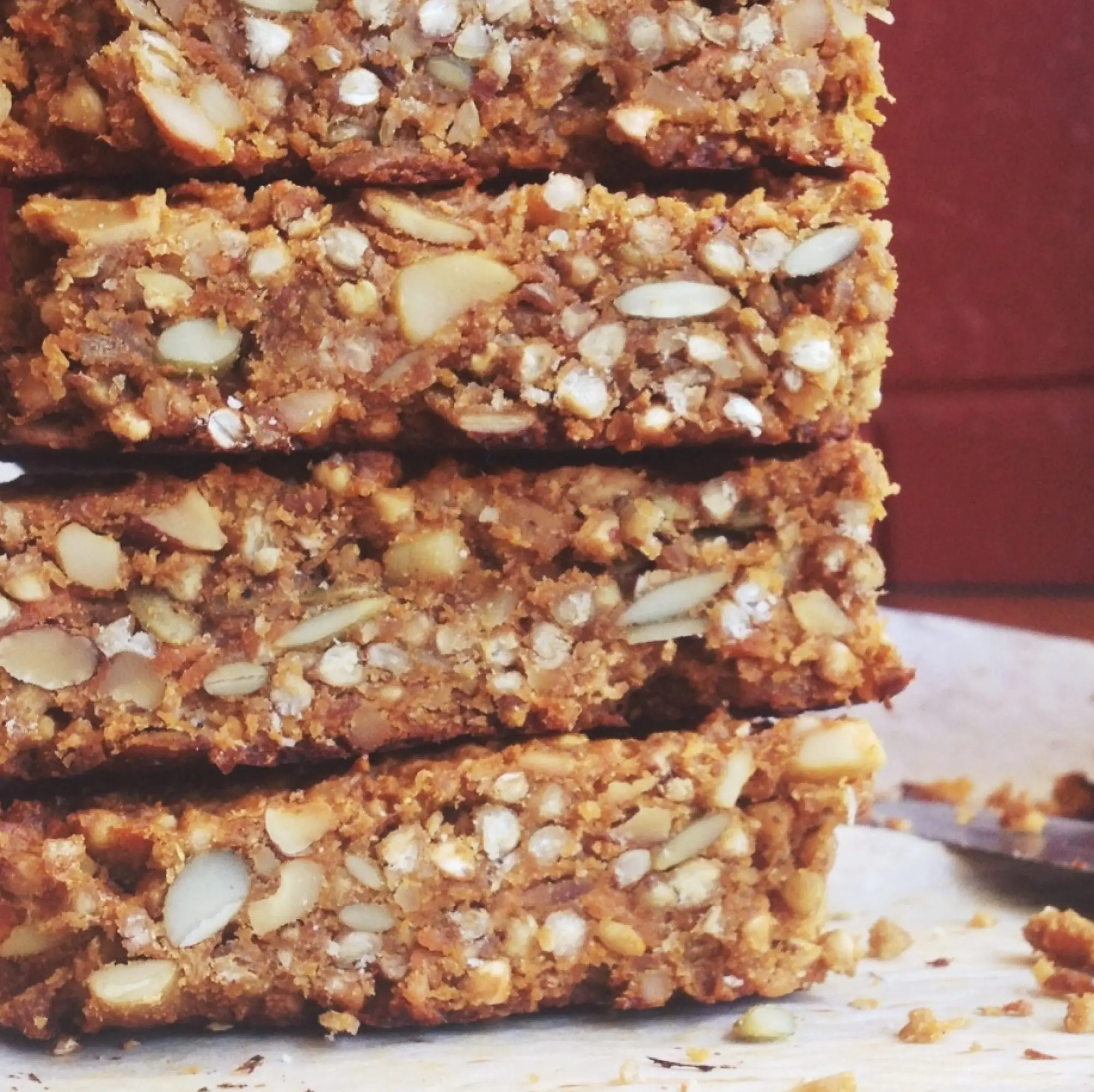 Sweet potato and buckini slice