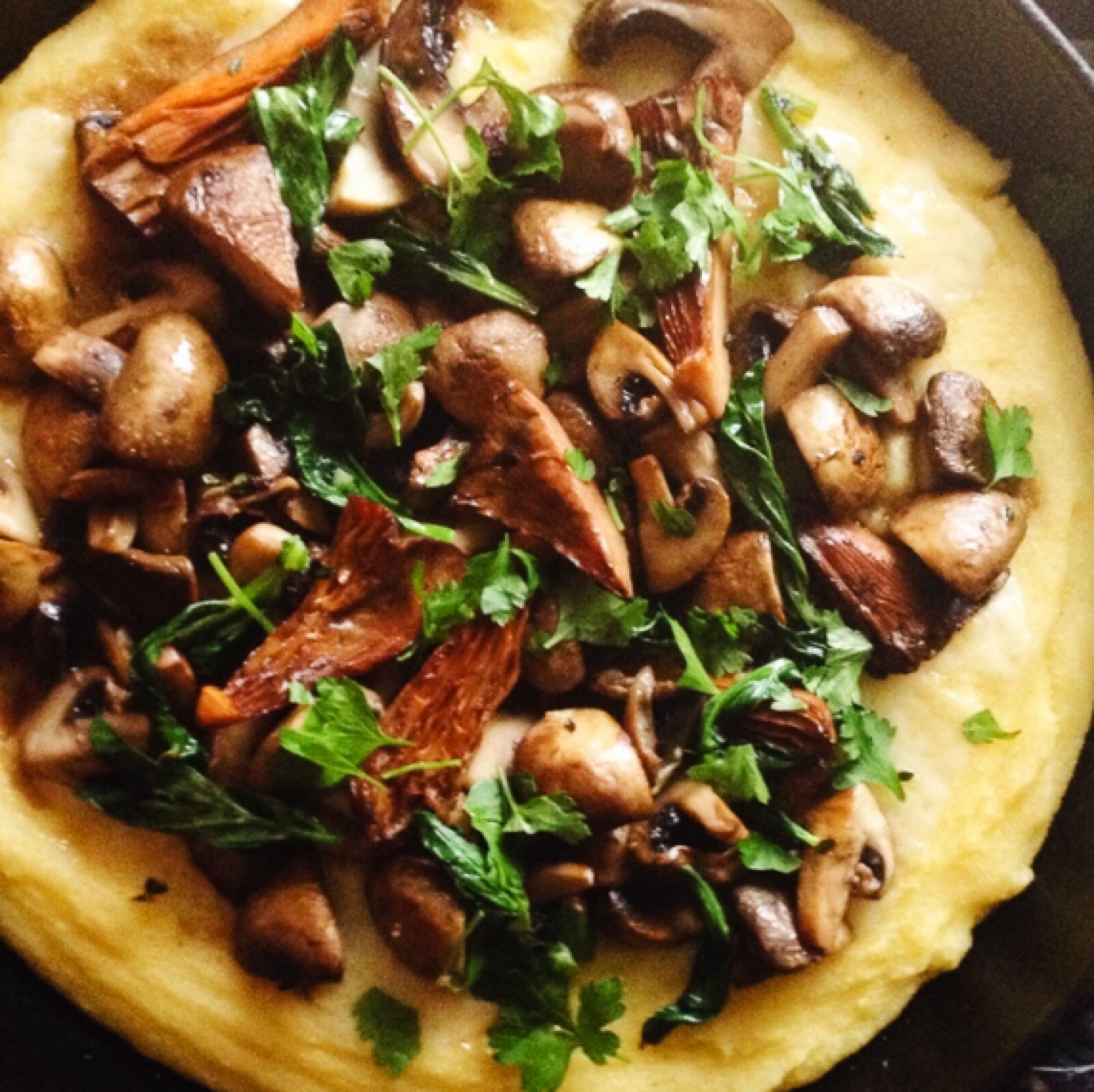 Mushroom polenta, CERES Fair Food