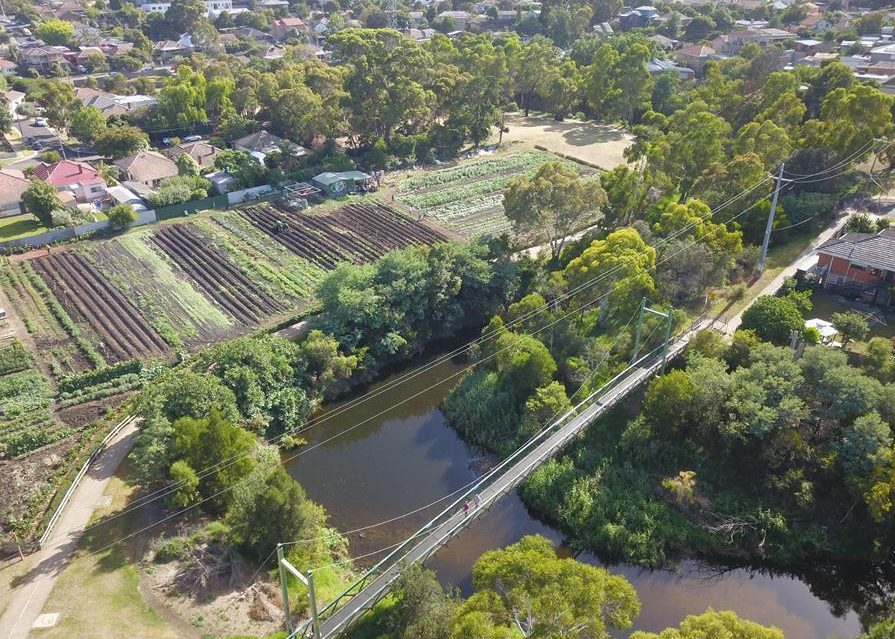 Aerial_Joes_Garden - CERES Fair Food Aerial image of Joe's Garden, Coburg