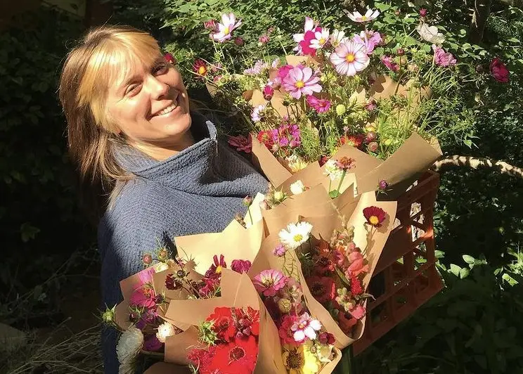 selfie_cherry_road - CERES Fair Food Cherry Road Flower Farm