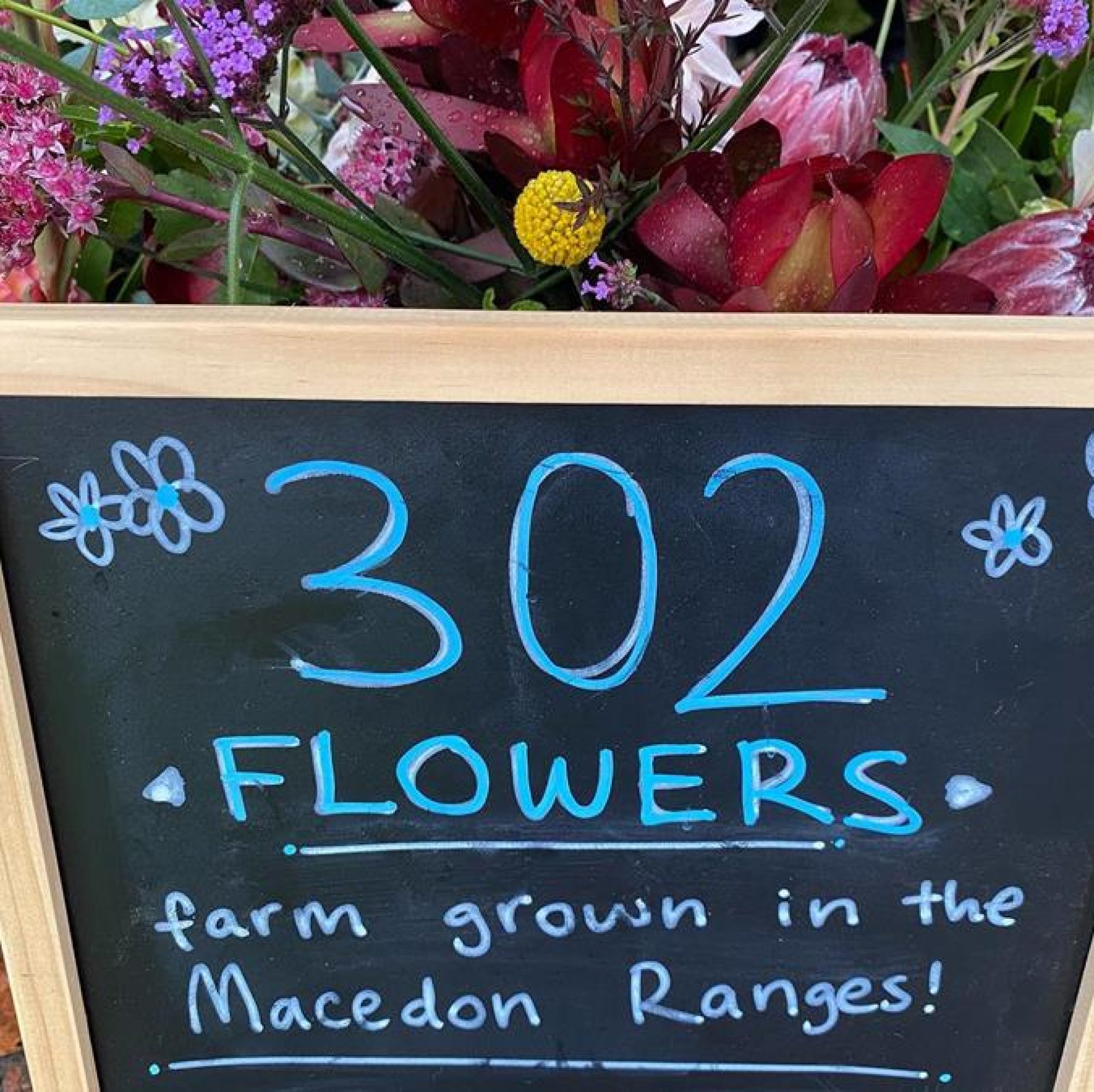 302_Flower_Farm_Sign-flowers - CERES Fair Food 302 Flower Farm