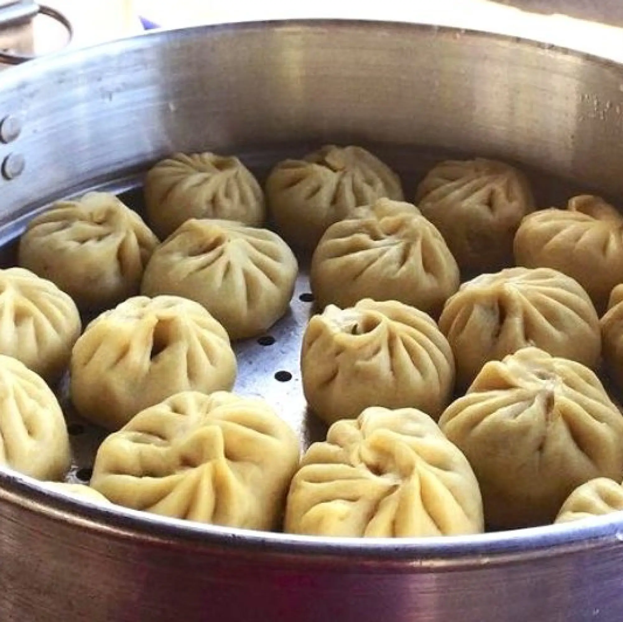 Himalaya Tibetan Tent momos steaming