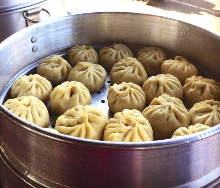 Himalaya Tibetan Tent momos steaming