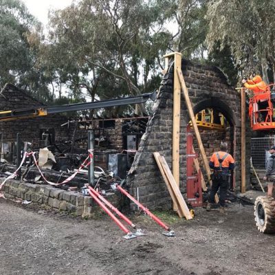 Dig office made safe after fire