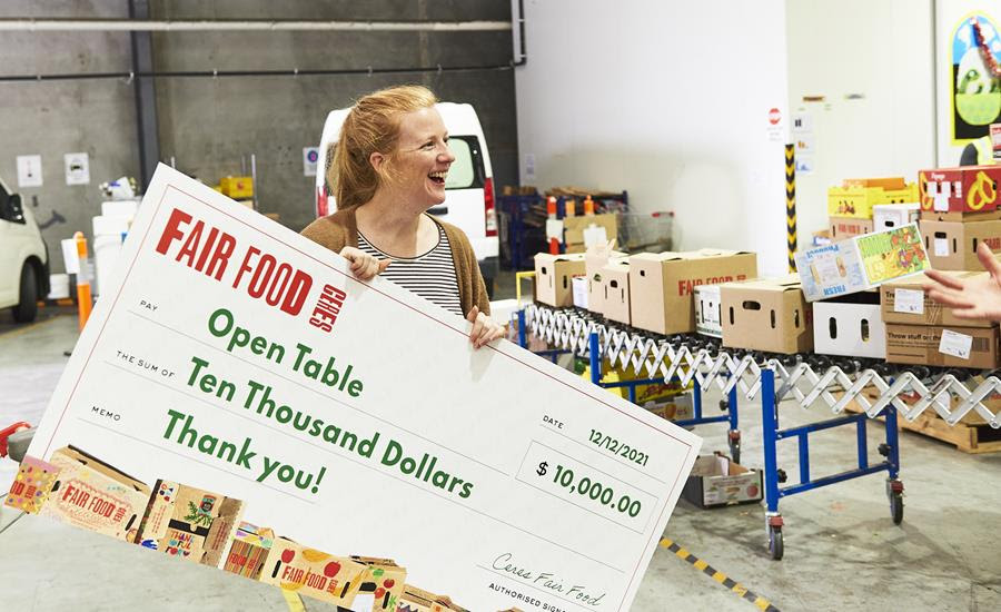 OpenTable_CFF-donation - CERES Fair Food open table donation cheque