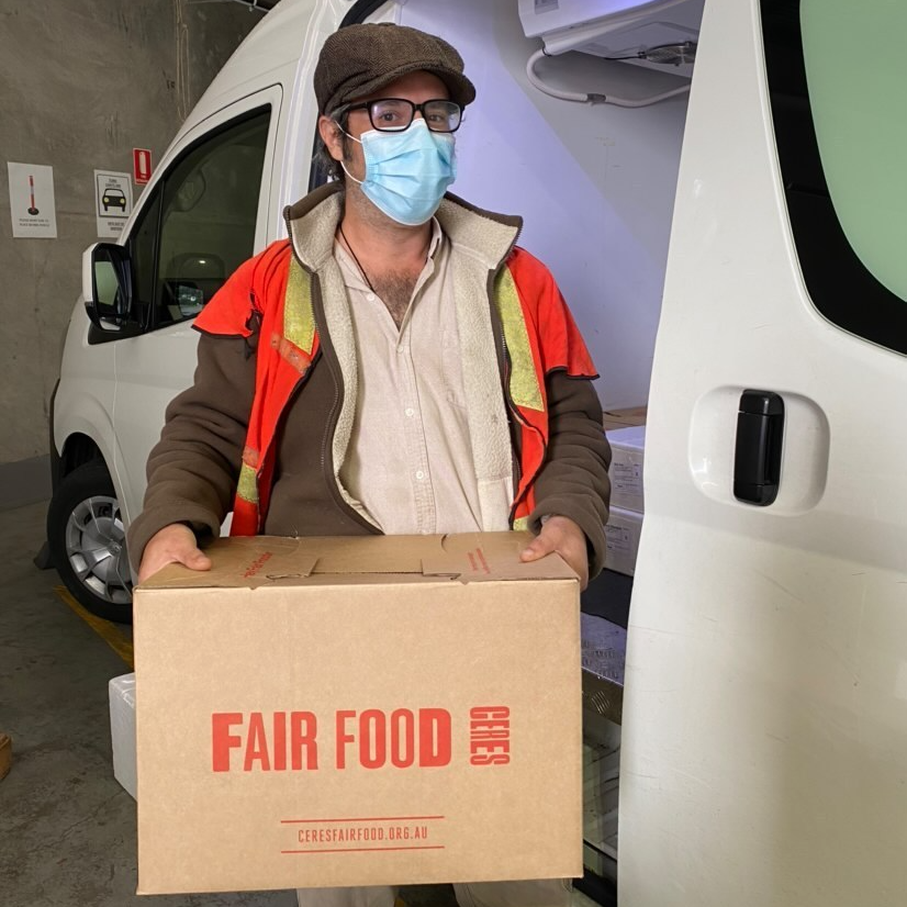 Daniel-Fair-Food - CERES Fair Food Daniel delivering Fair Food orders