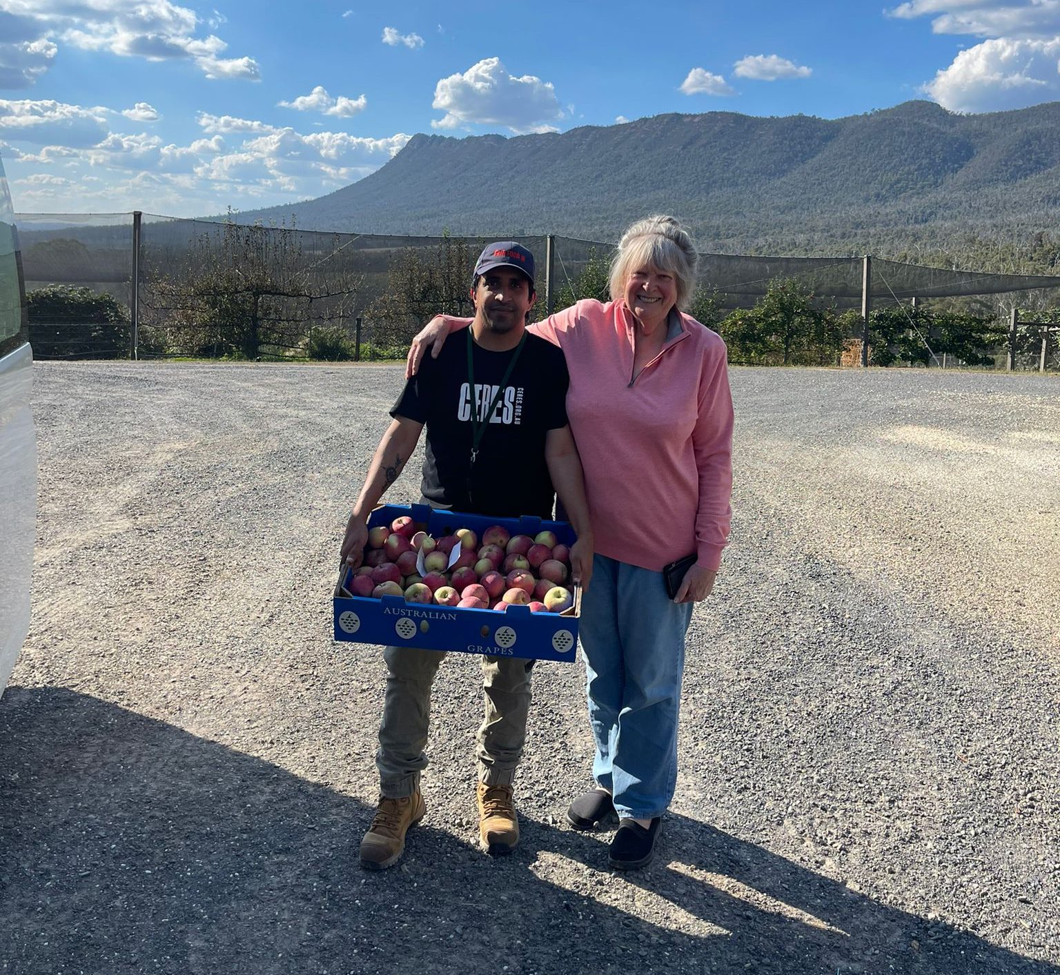 Mo and Noleen at Emmaline Farm