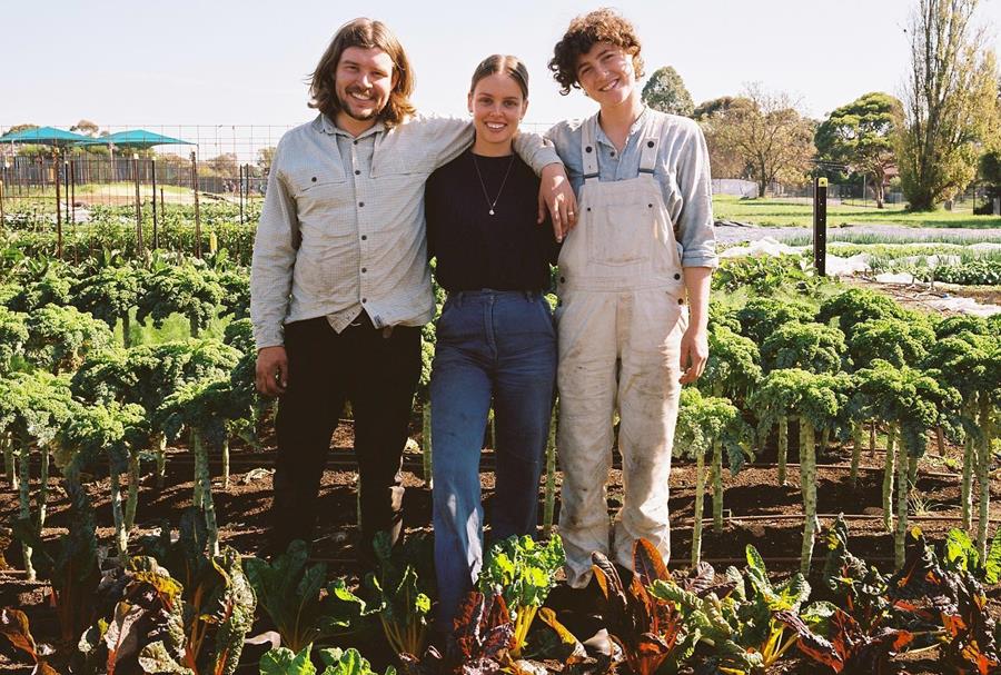 Farm Raiser farmers - Pat, Charlotte and Kirsty