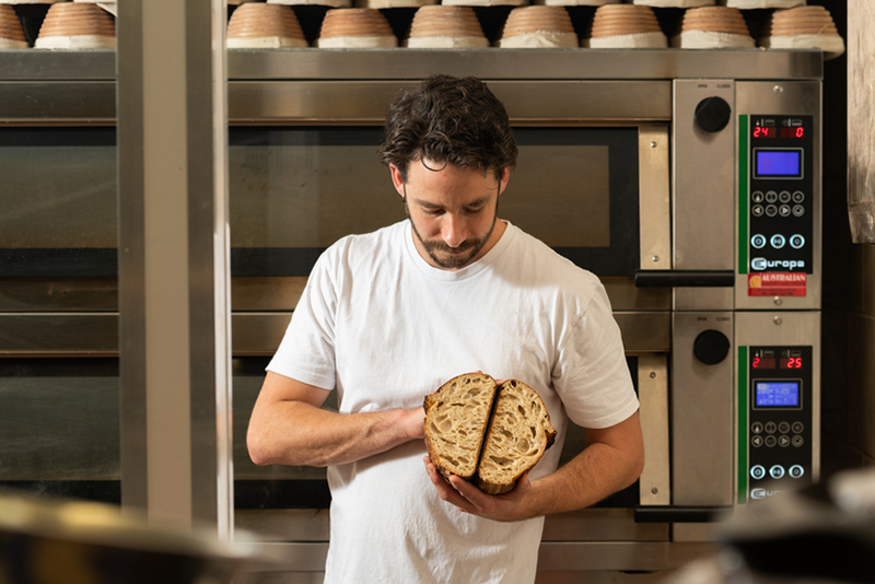 Alex with Bread, CERES Bakery