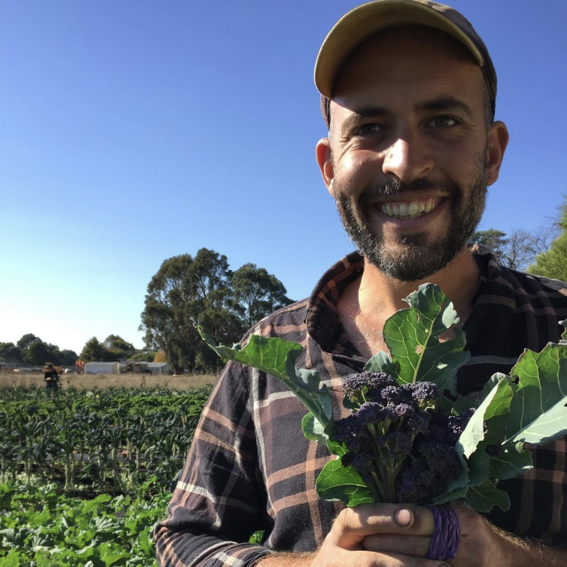 Remi, organic market gardener