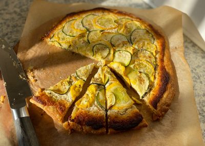 Zucchini and Goat's Cheese Tart 1 - CERES Fair Food