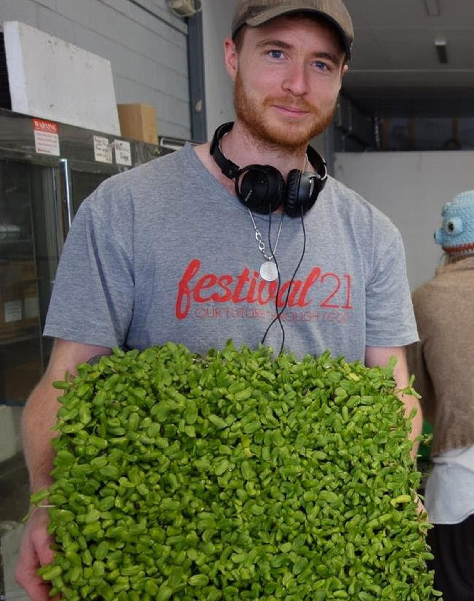 Microgreens_Dan_starting-out - CERES Fair Food CERES Microgreens early days, Dan O'Farrell