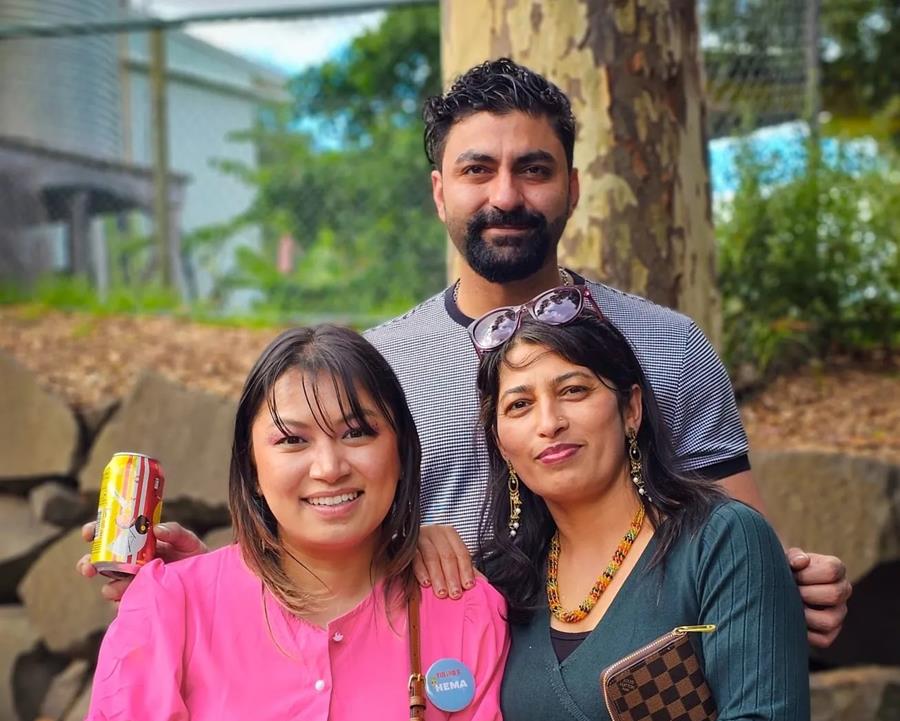 Mohsen, Hema and Asmita from CERES Fair Food 