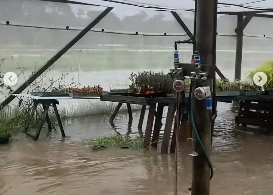 Somerset Heritage Farm in flood