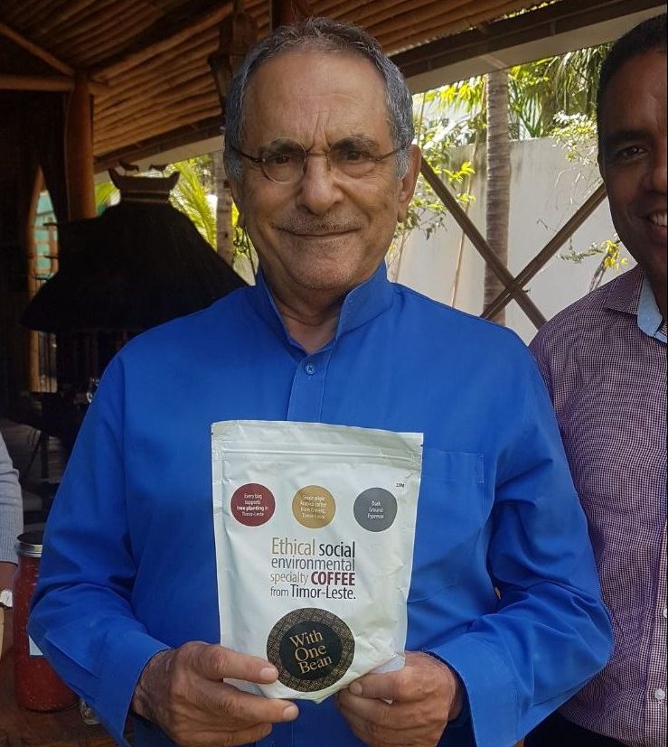 Jose Ramos Horta with Corner Store Coffee, Timor Leste