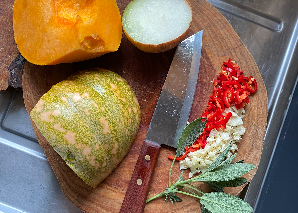 cosy pumpkin pasta 