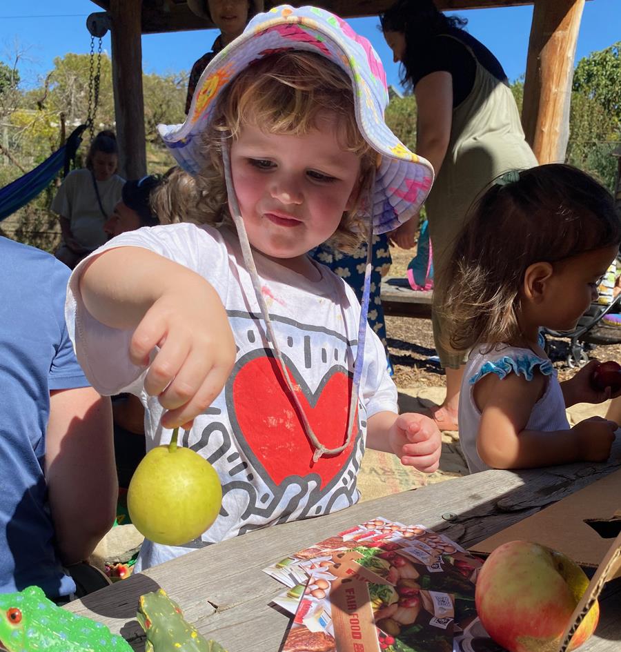 CERES Nature Playgroup with CERES Fair Food fruit