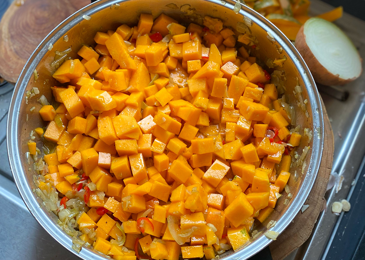 cosy pumpkin pasta 