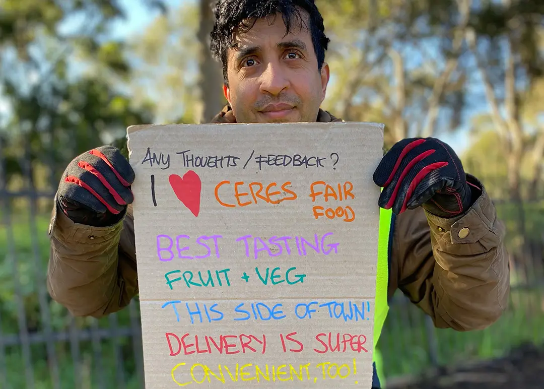 Mo with Thoughts and Feelings, customer feedback, CERES Fair Food warehouse