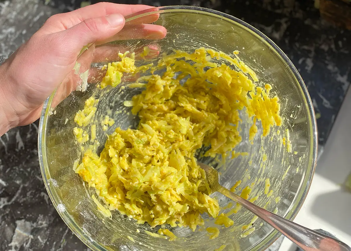 Broccoli Stem Fritters 4 - CERES Fair Food Broccoli Stem Fritters