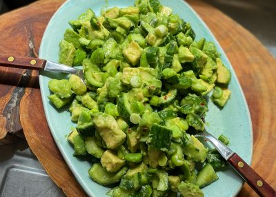 Cucumber Avocado and Broad Bean Salad 1 - CERES Fair Food Cucumber Avocado and Broad Bean Salad 1