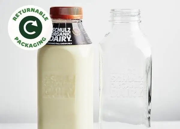 Schulz milk in glass -Returnable Packaging