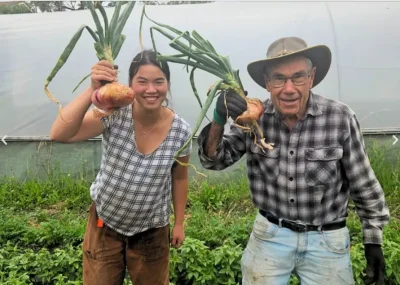 Vince-and-Thanisa_JoesGarden - CERES Fair Food Vince and Thanisa at Joes Market Garden